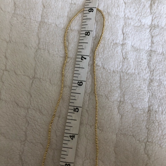 NEW gold mini bead simple necklace - Picture 3 of 3